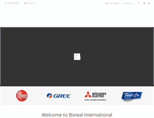 Tablet Screenshot of borealintl.com